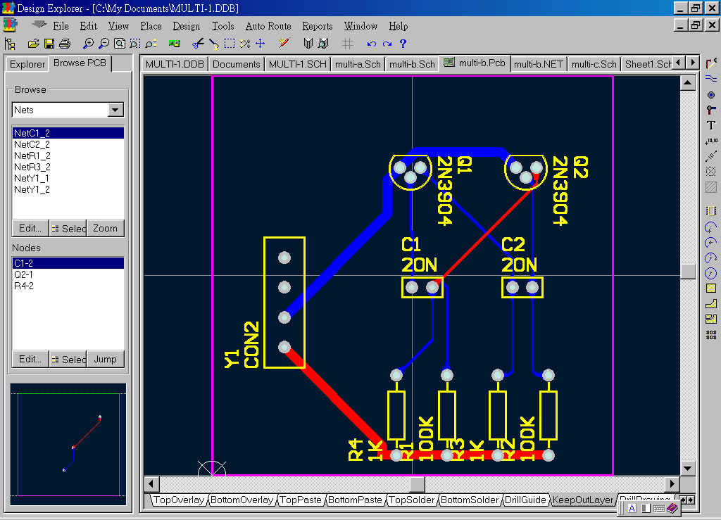 一個已經完成的PCB電路LAYOUT圖